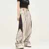 Męskie spodnie Y2K Vintage workowate spodni ładunkowe kobiety Hip Hop Streetwear Striped szerokie nogi joggery dresowe duże 90. Retro Track Pantelones 230426
