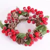 Decorative Flowers LED 10cm Door Wreath Rattan Up Light Decor Flower Hanging Window Scene Luminous Home