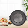 Pannor Non Stick Aluminium Alloy Round BBQ GRILL POT ROKELESS Electric Barbecue Oven Korean Shabu Kitchen Cooking 231124