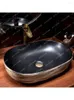 Banyo lavabo muslukları retro masa havzası tek seramik lavabo evi Çin tarzı platformlar arası yıkama