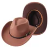 Bérets 2023 Double couleur noir rose rouge chapeau de cowboy hommes et femmes jazz voyage plage chevalier cowgirl