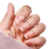 Valse nagels handgemaakte korte Franse tip druk op 3D Cartoon Rhinestone gel lijm nep voor vrouw kunst salon manicure