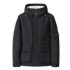Erkek Ceketler Erkek Ceket Kış Pamuk Pamuk Yastıklı Japon Moda Çoklu Kilekleri Sıcak Kapşonlu Ceket Sonbahar Sıradan Sokak Giyim 2023