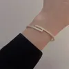 Armreif im koreanischen Stil, hochwertige Mode, leichter Luxus, voller Strasssteine, Messingarmband, Nischendesign, fortschrittliche Handwerkskunst für Frauen.