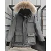 Mens Canadian Winter Jackets tjock Warm Down Men Parkas kläder utomhus mode som håller par live sändningar kappa kvinnor gooses 807 372