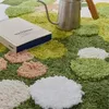 Carpet Karpet Permadani Lumut Rumput 3D Nordic untuk Kamar Tidur Ruang Tamu Lantai Chic Dekorasi Rumah Tidak Teratur Hutan Hijau Area Samping Tempat Tid 230425