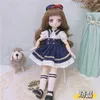 Куклы 1/6 BJD Anime Coll Full Set 28 см милые комические игрушки куклы с одеждой аксессуары для девочек наряжать игрушку для детей 230426