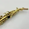 صور حقيقية W010 Soprano Saxophone B Flat Brass Professional Woodwind مع إكسسوارات الحالات شحن مجاني