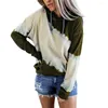 Women's Hoodies 2023 Hoodie Hoodie Hooded Sweatshirt Lange mouw Streetwear Casual patchwork Color Oversize Jumper Ladies Sweatshirts