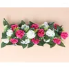 Decorative Flowers Artificial Silk Flower Wedding Road Lead Rose For Arch Square Pavilion Corners LED