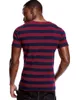 T-shirts pour hommes T-shirt à rayures pour hommes Même chemise à rayures Homme Top T-shirts Noir et blanc Bleu à manches courtes O Neck T-shirts en coton unisexe 230426