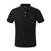 Hommes POLO SHIRT SS BAROQUE SKULL Été 100% Coton Polos Hommes Poitrine Crâne Tops Haute Qualité Respirant plus la taille Vêtements 84603