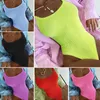 Costume da bagno da donna in tessuto stropicciato, striscia ondulata, bikini color caramello, costume da bagno da donna a pieghe fluorescenti