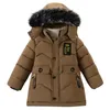 Ensembles de vêtements 2023 mode garçons vestes d'hiver vêtements pour enfants manteaux vêtements pour bébé garçon coton 231124