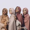 Hijabs femmes musulmanes en mousseline de soie Hijab écharpe en mousseline de soie doux Hijab châle longue écharpe Wrap foulards pour la mode musulmane 230426