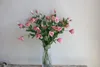 Decoratieve bloemen 27,5" Faux Real Touch Lisianthus Eustoma Blossom Branch-Rose Pink DIY Florals | Bruiloft/Home