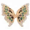 Broches Broche Geschenken Vrienden Vrouwelijke Strass Metalen Pinnen Vintage Vlinder Vrouwen Legering Miss Decoratief