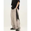 Męskie spodnie Y2K Vintage workowate spodni ładunkowe kobiety Hip Hop Streetwear Striped szerokie nogi joggery dresowe duże 90. Retro Track Pantelones 230426
