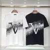 Summer Designer Mens plus size koszulka T-shirt luksusowa koszulka Klasyczna druk liter