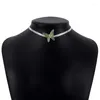 Catene Clavicola Corta Punk Oro Argento Colore Farfalla Collana a catena Gioielli gotici Ciondolo Regalo ragazza da donna Commercio all'ingrosso di moda