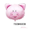 Fête Décoration Grande Taille Animaux De Bande Dessinée Feuille Ballon Tigre Lion Vache Singe Aluminium Film Ballons Enfant Jouet Anniversaire Mariage Goutte Dhtmd