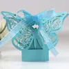 Present Wrap 50/100pcs Butterfly Laser Cut Hollow Wagon Box Candy With Ribbon Baby Shower Wedding Party Supplies Packaging
