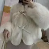 Damenjacken Koreanische Mode Flauschige Winterjacke Frauen Harajuku Casual Mäntel Kleidung Herbst Outfits Kunstleder