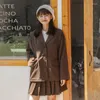 Two Piece Dress Japanese Suit Women's 2023 Autumn And Winter Long-sleeved Pleated Skirt Two-piece Set For