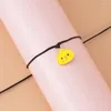 Charm Bracelets Cute /Flower/Duck Pendant Bracelet Black Rope Wrist Chain For Girl Creative Charming Friendship