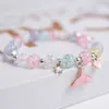 Charm Bracelets New Korean Moon Star Buntes Kristallperlenarmband Für Frauen Böhmisches Kaninchen Katze Tier Handgemachtes Elastisches Seil Modeschmuck Z0426