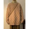 Pulls pour hommes 2023 hiver couleur unie col rond pull en laine mode tendance manteaux style vintage pull 3 cachemire tricot S-XL