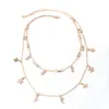 Choker Chokers Diamant-Clous Star Moon Collier Pour Femmes Chaîne Pendentif Colliers Copines Fête Voyage Bijoux Cadeaux