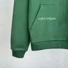 23SS herrsportkläder designer sportjacka set herr hoodie set herr mode casual par parning rött och grönt vävt band broderad hoodie