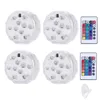 50set LED submersível luz 16 policiais com sucção de copo de sucção controle remoto bateria de bateria de piscina de piscina de decoração de decoração iluminação