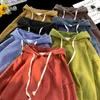 Męskie bluzy z kapturem Solid Kolor Men Podstawowy Vintage MultiColour Autumn Trendy Man Kobiety z kapturem luźne swobodne streetwear męskie ubrania męskie top