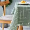 Table Cloth Nordic Tablecloth Waterproof Oil-proof Cover Household Simple Desk Tea Mat Iron-proof Wash-free Dirt-resistant PEVA