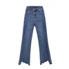 الجينز Kobiety 2021 Wiosna Lato Moda Skinny Jeansy Ze Streczem Kobiet Wysokiej Talii Cienkie Spodnie Damskie Slim Denim Spodnie Flare P13