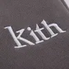 Herrenjacken Kith Gestickte Buchstaben Gock Heavy Relaxed Loose Washed Zip Hoodie Mantel Cardigan Trend 4SC7