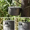 Camp Kitchen Boundless Voyage 2900 ml 1950 ml 1300 ml Big Capacity Camping Pot Outdoor Hanging Portable Picnic Water Cup 230425