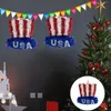 Fiori decorativi Decorazioni per feste patriottiche Set 4 luglio Festa dell'indipendenza della bandiera americana Forniture Palloncini coriandoli bianchi rossi blu