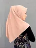 Hijabs Square Hijab Chiffon Headscarves For Women Muslim Fashion Shawls Plain Chiffon Headwraps Hijab Scarf Women Veil 230426