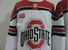 Ohio State Buckeyes Hockey-Trikots für Herren, 3 Sasha Larocque, 72 Dakota Joshua, 26 Mason Jobst, 7 Wyatt Ege, 30 Sean Romeo, besticktes NCAA-Trikot