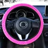 Pokrywa kierownicy Pluszowa pokrywa samochodu Winter Dot Velvet No wewnętrzny pierścień luźny rękaw z paskiem 8 kolorów