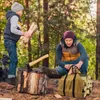 Sacs de rangement sac fourre-tout porte-bois de chauffage résistant à l'eau avec poignées ergonomiques bandoulière pour foyer intérieur extérieur