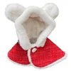 Other Dog Supplies Pet Christmas Hooded Cape Pet Christmas Costume Cloak Funny And Cute Plush Dog Hooded Cloak Of Small Medium Sized Dog For Home 231124