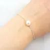 Urok Bracelets Delysia King Women's Single Pearl Bridesmaid Bransoleta Girl Party Prostota modna biżuteria Z0426