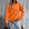 Sudaderas con capucha para mujer, sudaderas deportivas de bloques de Color, jersey holgado de manga larga con cuello redondo, camisa informal de otoño e invierno, Vestidos