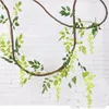 Decorative Flowers & Wreaths 2m Artificial Wisteria Vine Garland Plants Outdoor Home Trailing Flower Fake Hanging Wall Decor