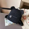 Sac à dos mignon ours en peluche femmes dessin animé sac d'école enfants Portable voyage oreilles mode Parent-enfant cartable