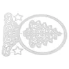 Bottiglie di stoccaggio Albero di Natale Tagli fustellati Cartelle per goffratura Taglio Stencil Stencil Creazione di carte Scrapbooking Muore Strumenti novità in metallo